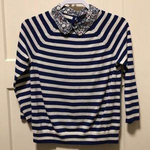 J.Crew/Liberty of London Peter Pan Collar Sweater